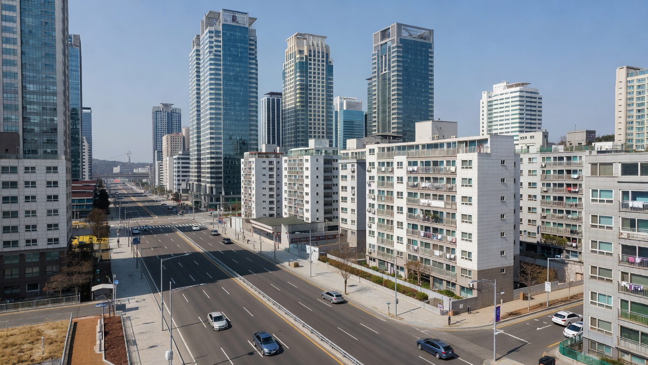 송도종합병원이 없는 송도 지역 도시 풍경