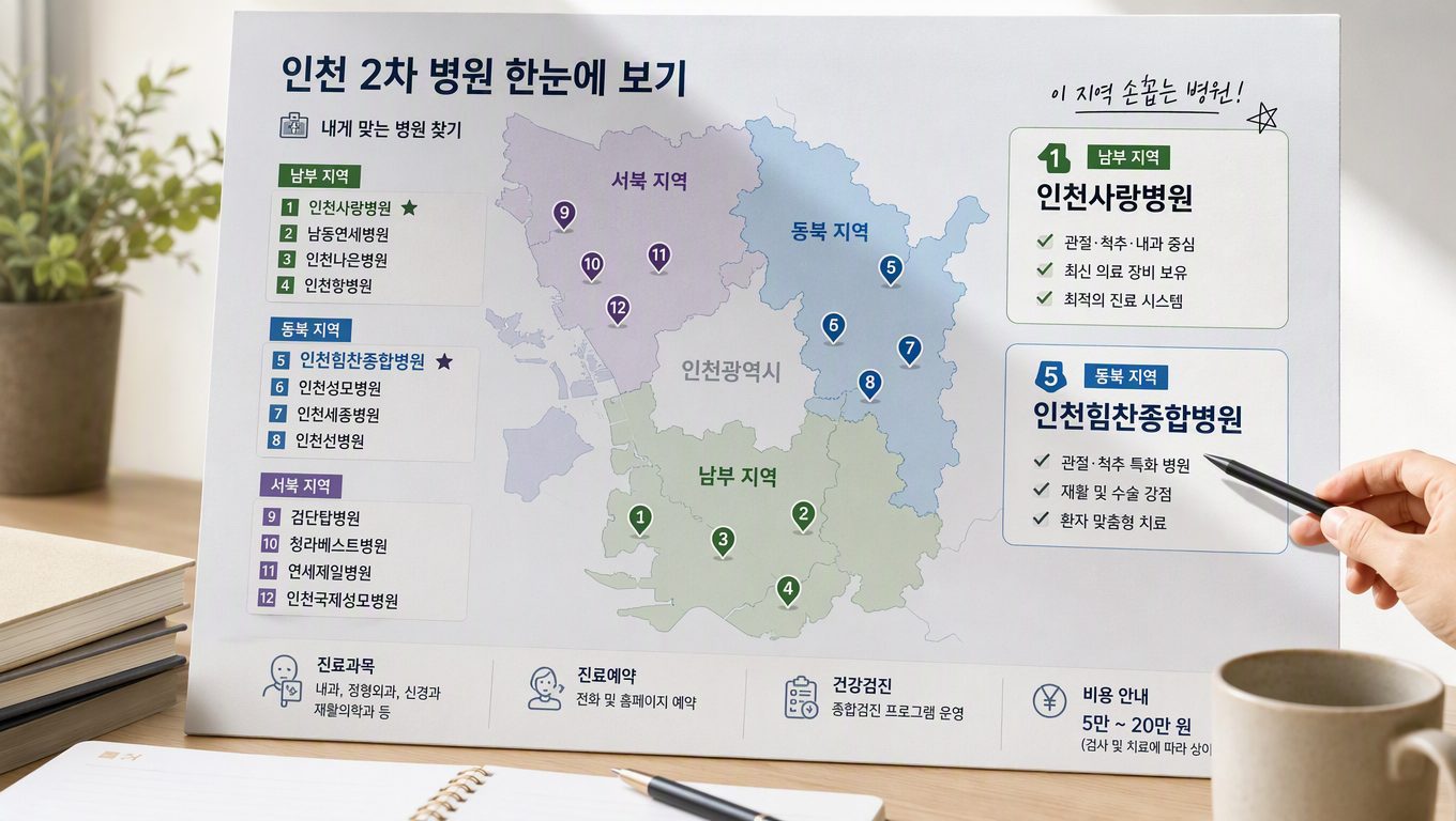 인천2차병원 목록과 이용 기준