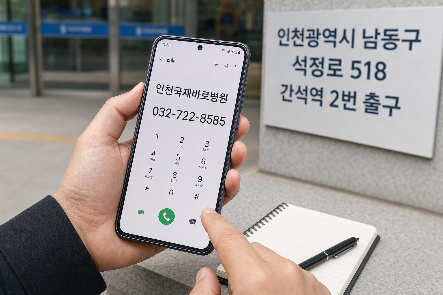 인천국제바로병원 전화번호와 예약 방법