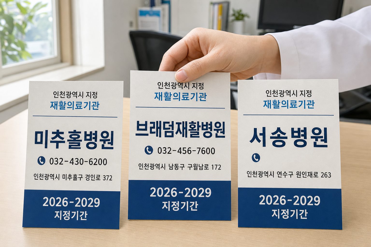 인천재활병원 전화번호 및 재활 프로그램 안내