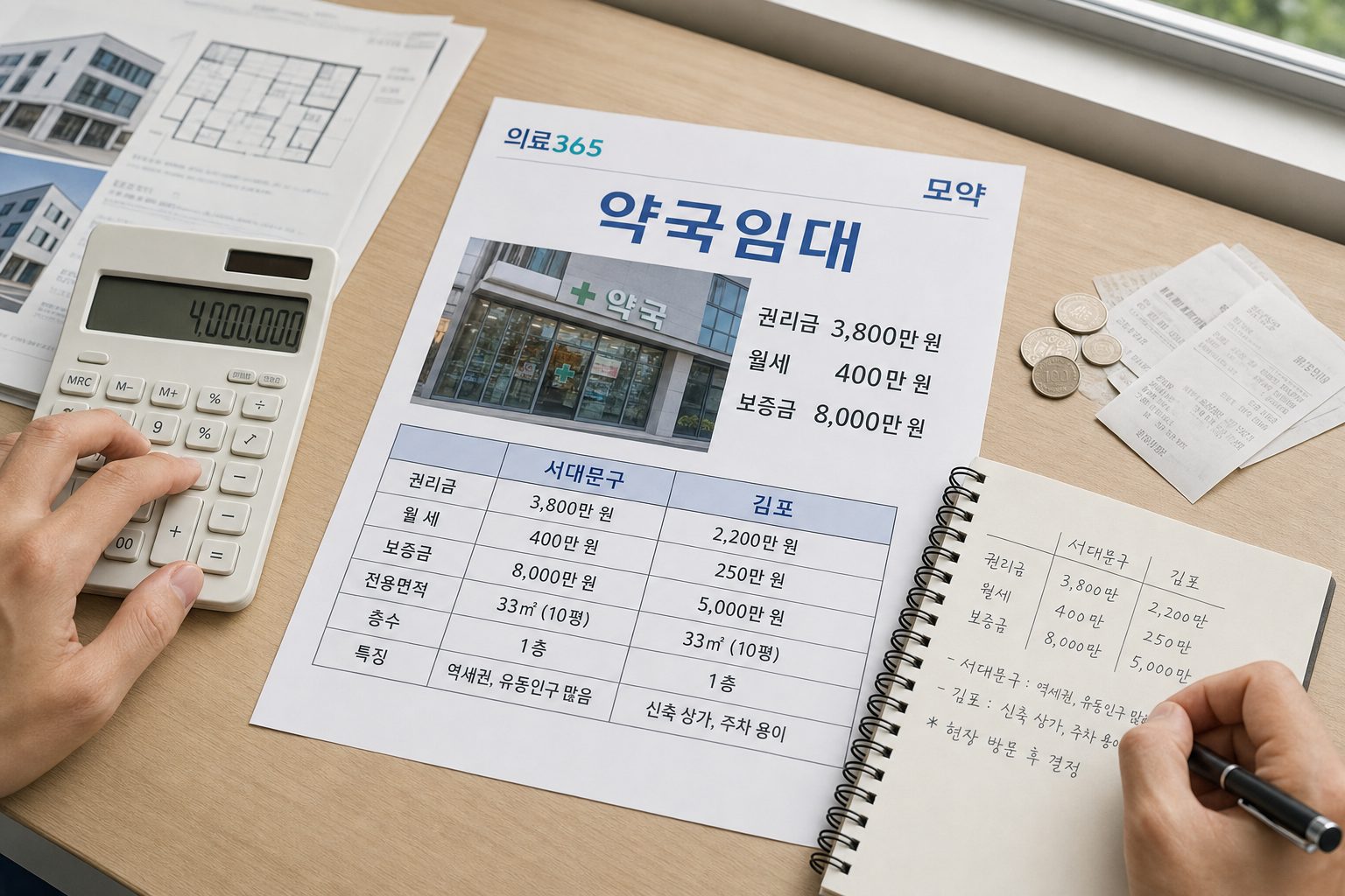 약국임대 조건과 계약 시 주의사항