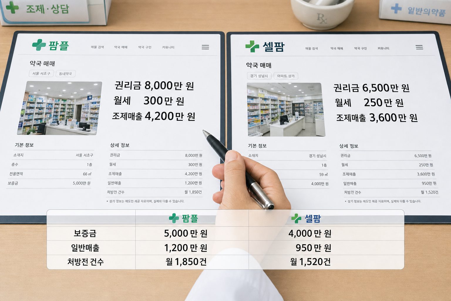약국매물 검색과 실거래가 비교 방법