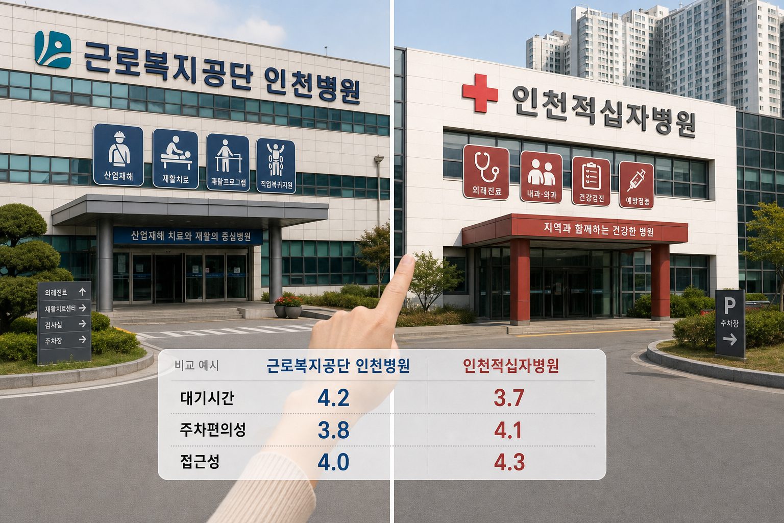 인천병원 실제 이용 후기와 만족도 높은 곳 비교