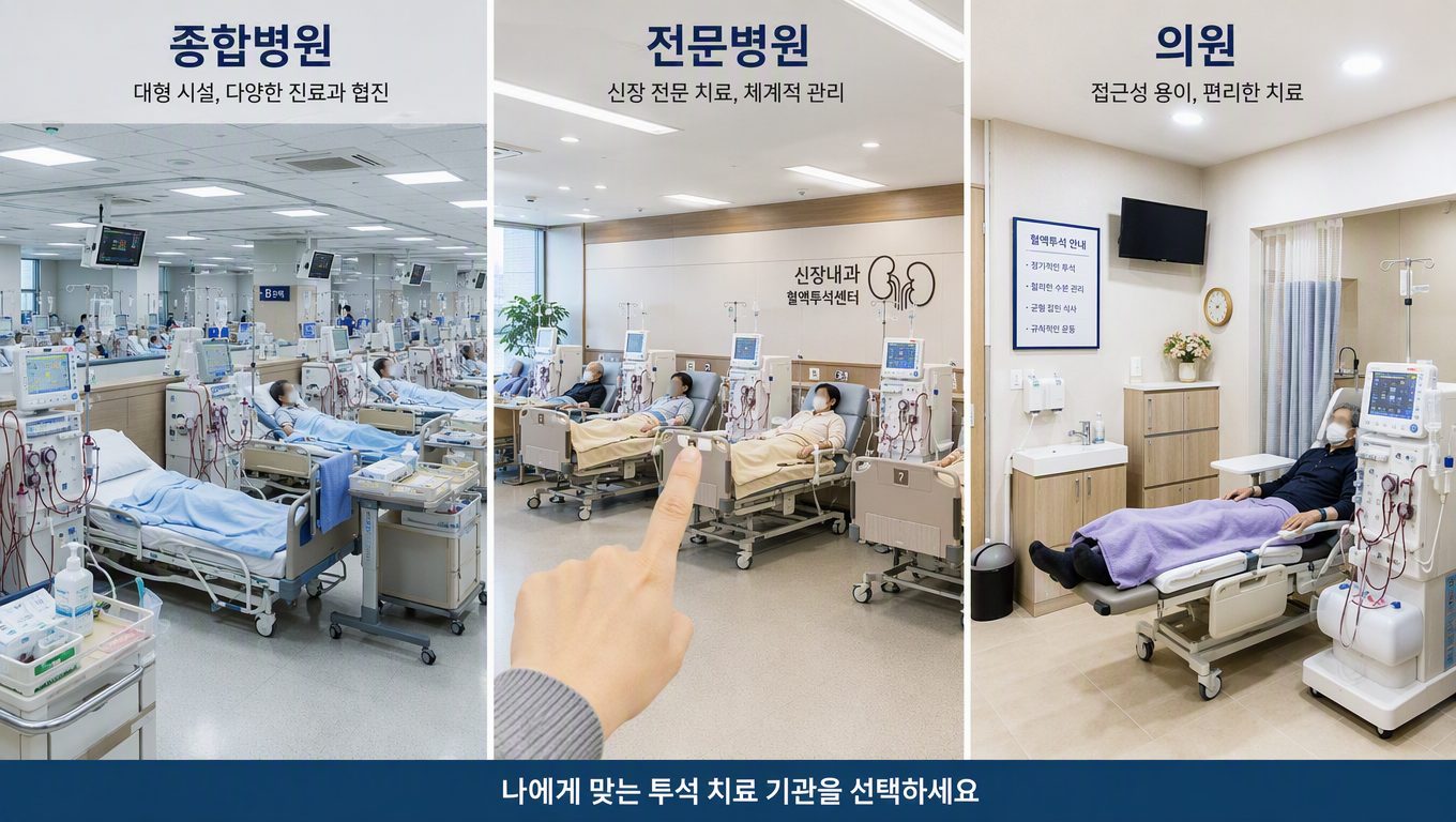 신장투석 병원 종류별 장단점 비교와 선택 기준