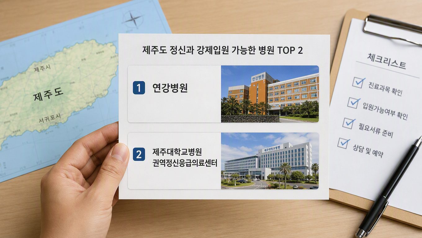 제주 정신병원 추천 및 강제 입원 절차 안내
