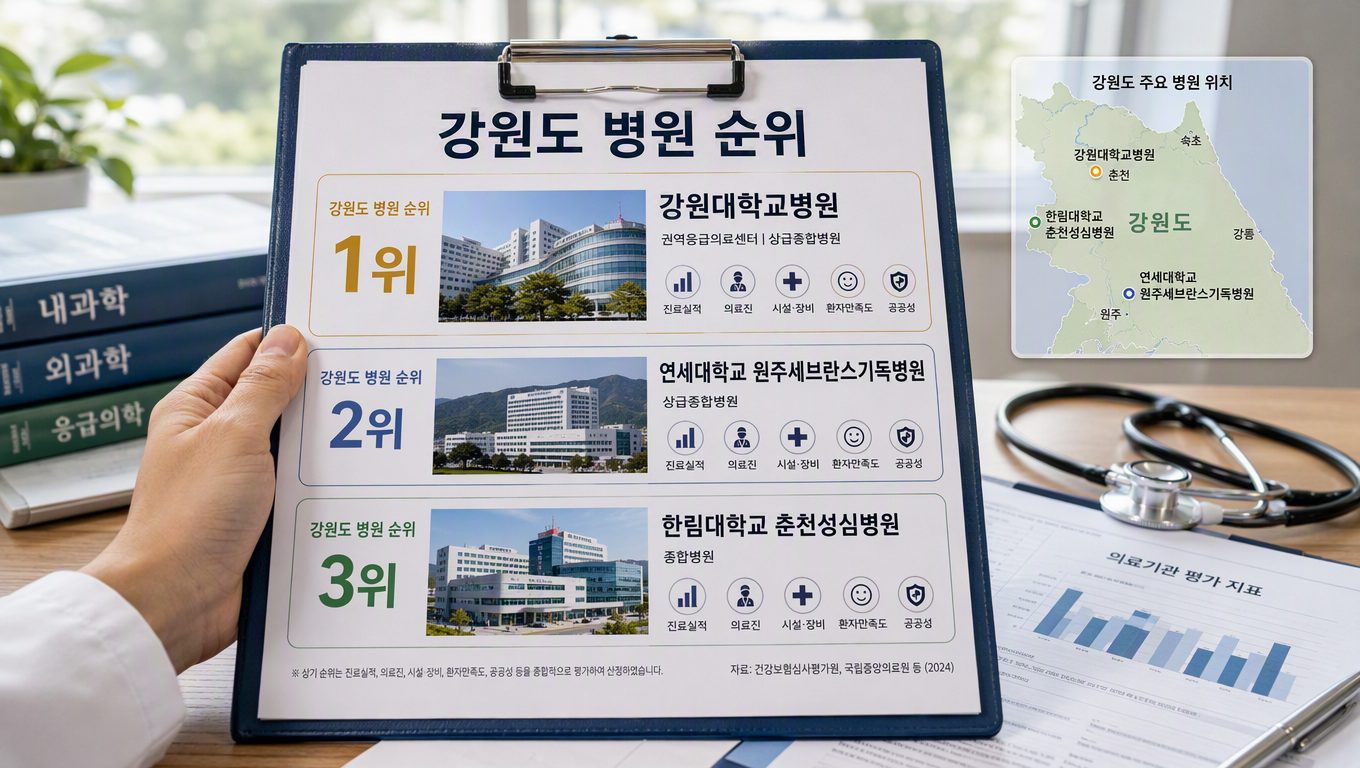 강원도 병원 순위별 추천 기준과 지역별 비교 방법