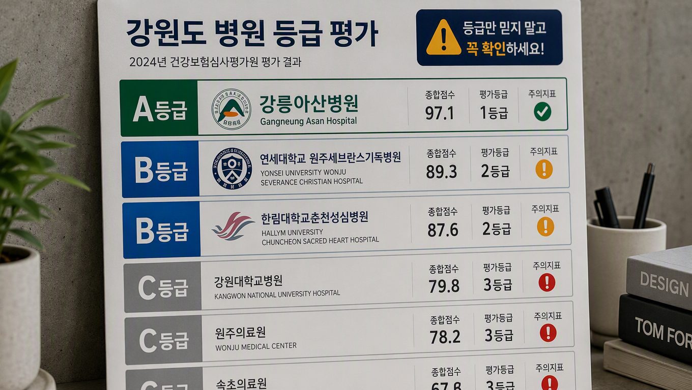 강원도 병원 순위 확인 전 반드시 체크할 주의사항