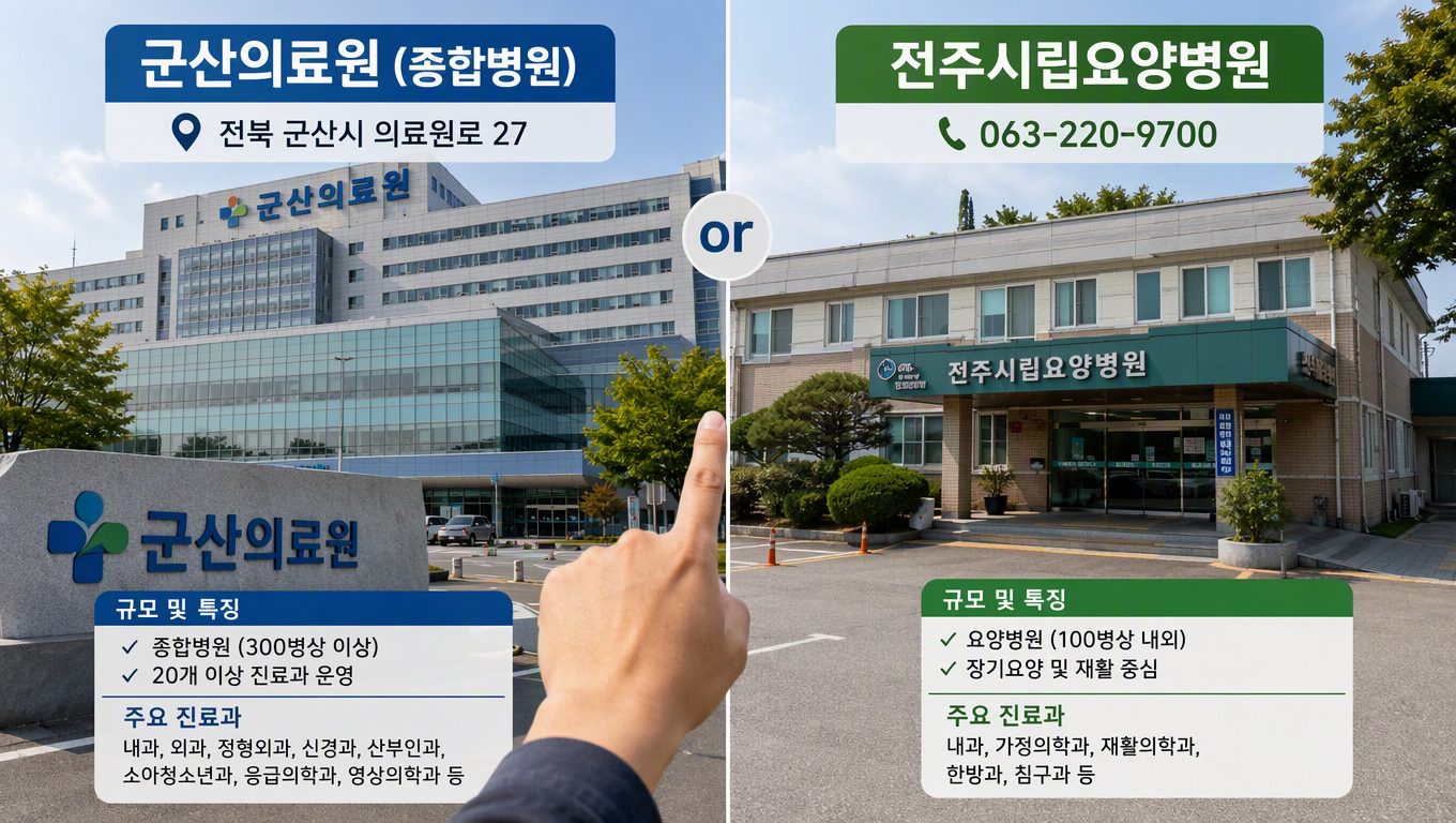 전라북도병원 선택 기준과 지역별 규모·진료과 비교 방법