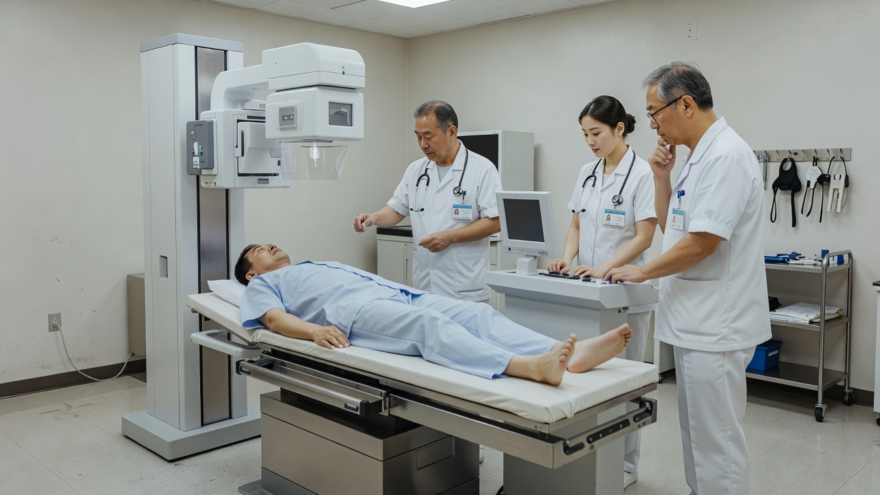 정형외과 x ray 가격 안내와 함께하는 X-ray 촬영 장면