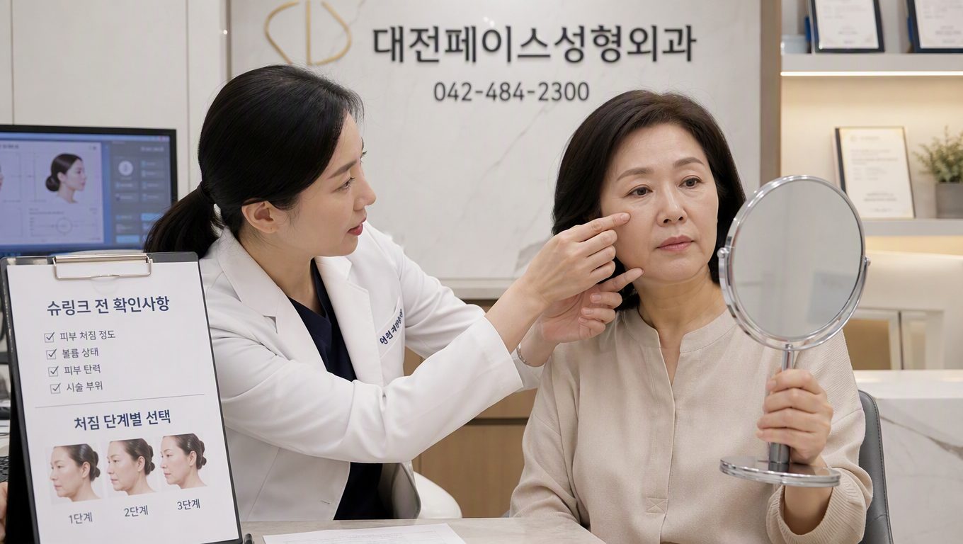 대전성형외과유명한곳에서 슈링크 전 확인사항과 처짐 단계별 선택, 예약 방법